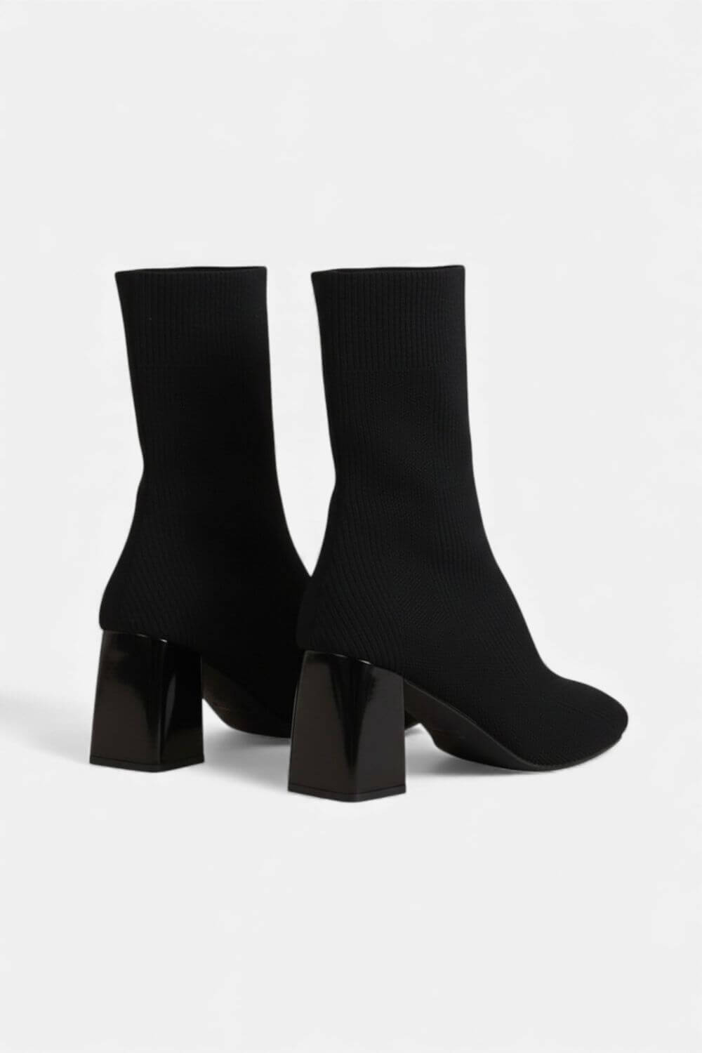 Caurelle | Women’s Knit Ankle Boots - Block Heel