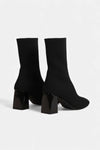 Caurelle | Women’s Knit Ankle Boots - Block Heel