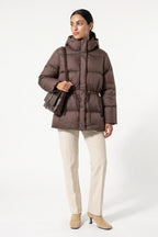 Women's Winter Warm Puffer Jacket with Adjustable Drawstring Waist