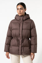 Women's Winter Warm Puffer Jacket with Adjustable Drawstring Waist