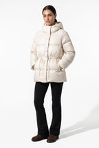 Women's Winter Warm Puffer Jacket with Adjustable Drawstring Waist