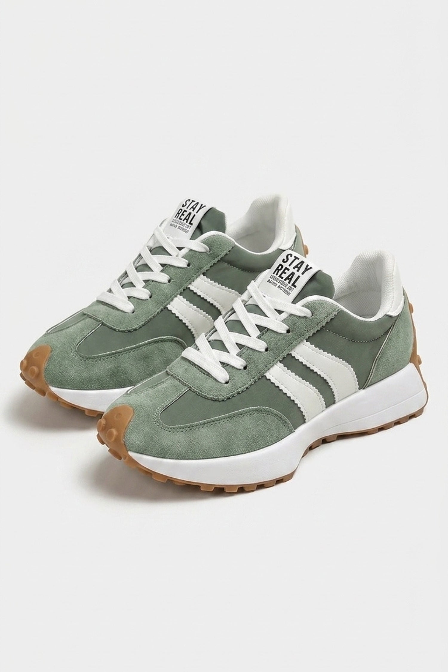 Women’s Casual Platform Retro Suede Trainers