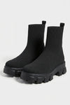 Women's Winter Easy Wear Sock Ankle Boots with Chunky Platform Sole