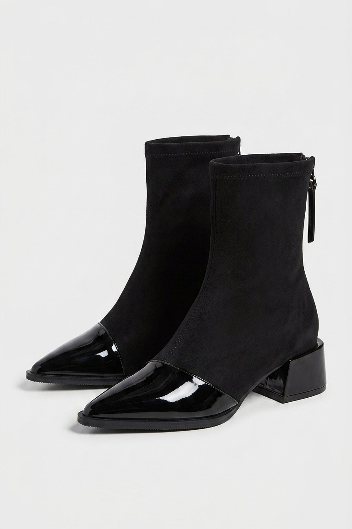 Women’s Winter Pointed Toe Block Heel Ankle Boots