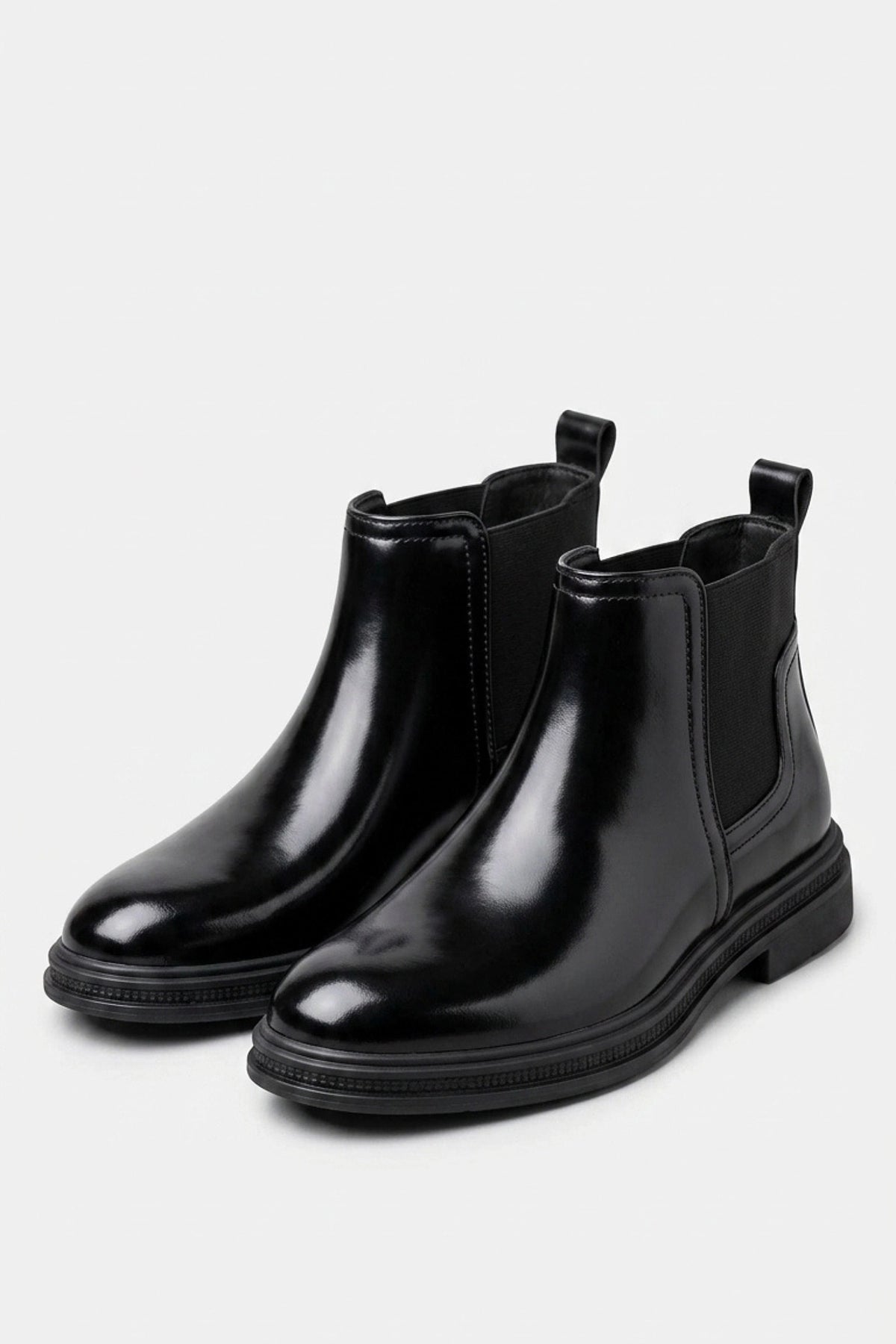 Men’s Easy On Leather Chelsea Boots Rounded Toe