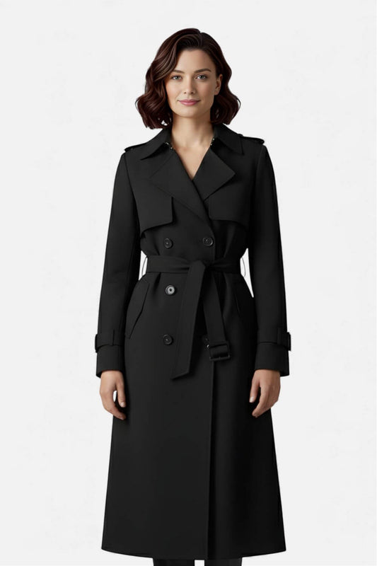 Caurelle | Women’s Belted Long Trench Coat