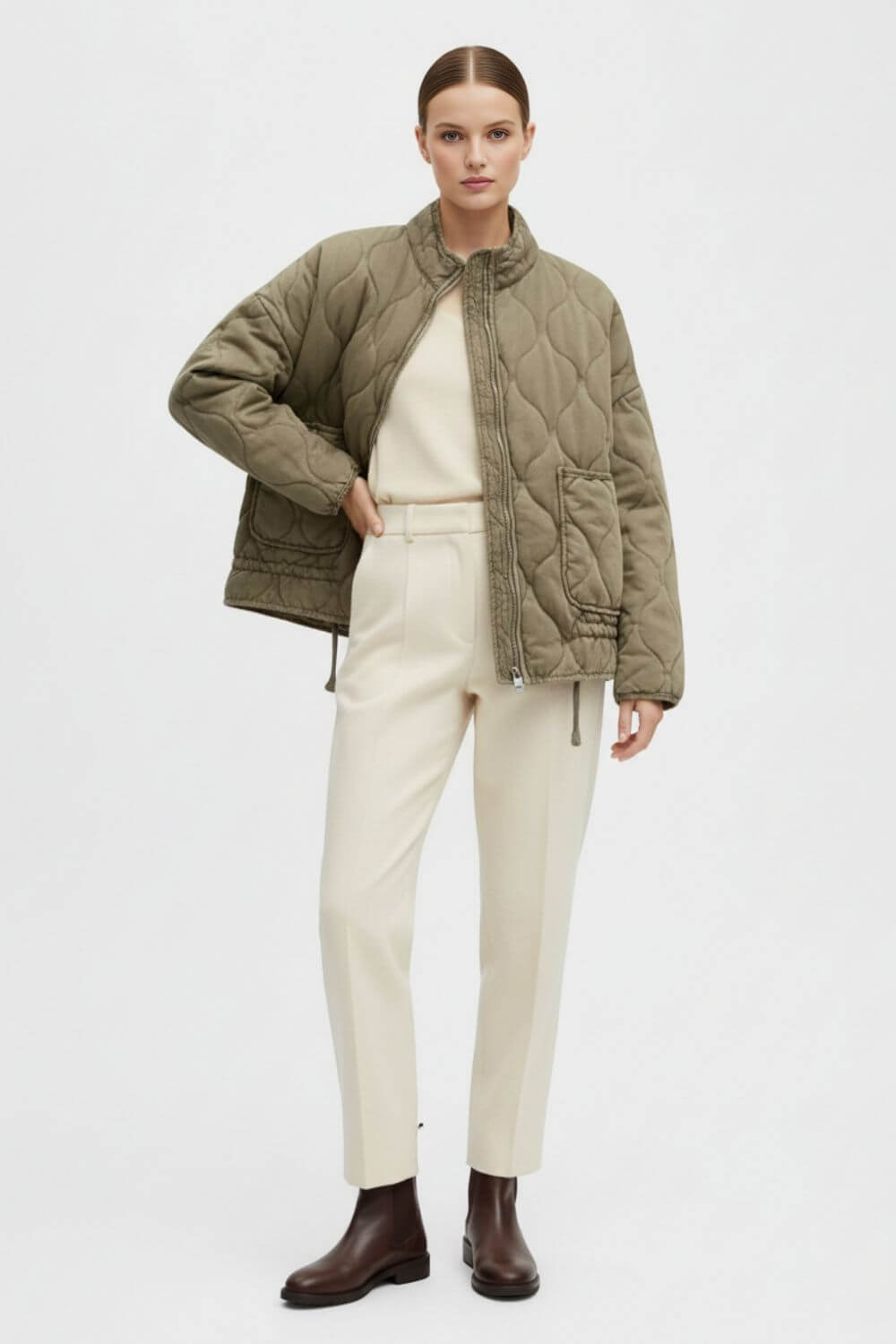 Caurelle | Women’s Quilted Padded Jacket – Classic Warmth, Contemporary Charm