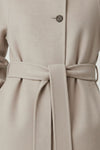 Caurelle | Women’s Long Belted High Neck Coat