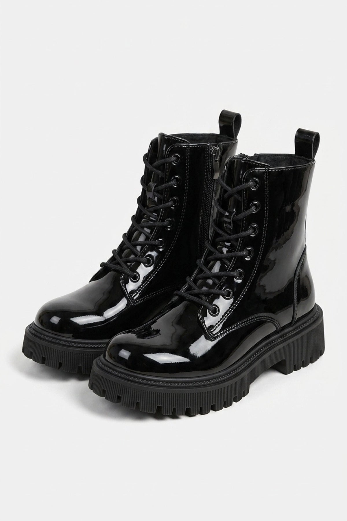 Women’s Winter Black Chunky Platform Ankle Boots