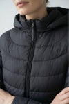 Caurelle | Women’s Hooded Quilted Black Puffer Jacket