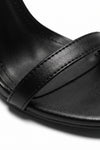 Caurelle | Women’s Open Toe Black High Heels Cut-Out Evening Elegance