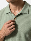 Caurelle | Men’s Jacquard Knit Polo Shirt