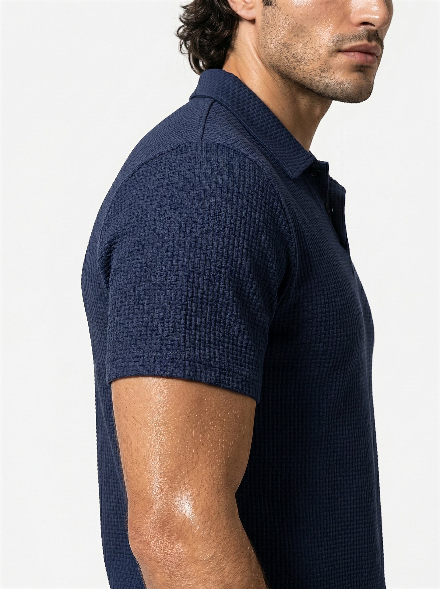 Caurelle | Men’s Plus Size Half-Button Polo Shirt