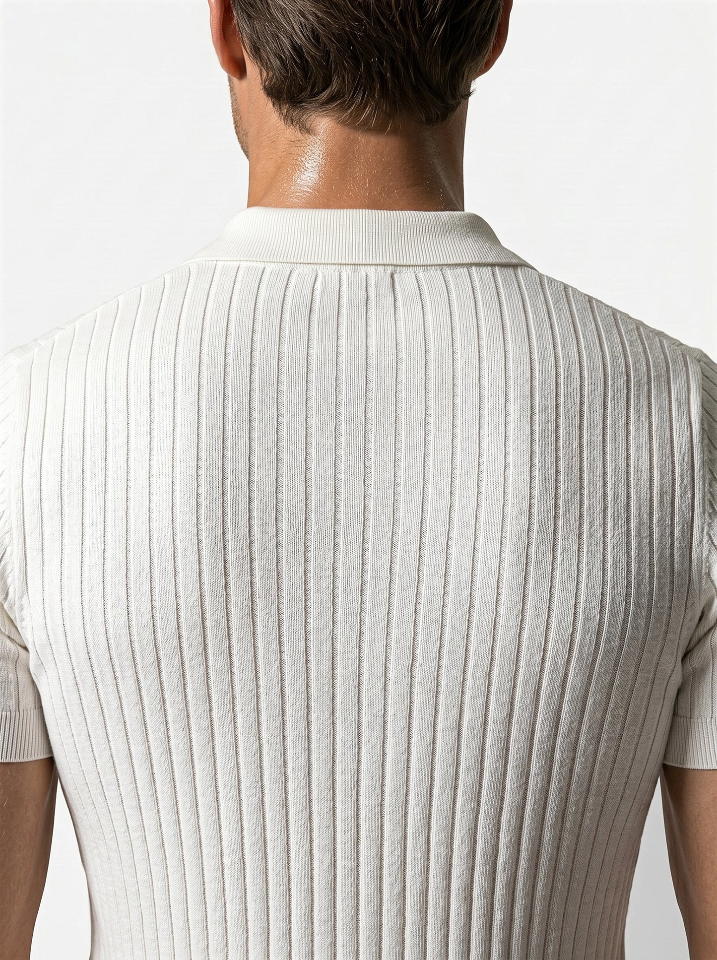 Caurelle | Men’s Textured Knit Polo Shirt