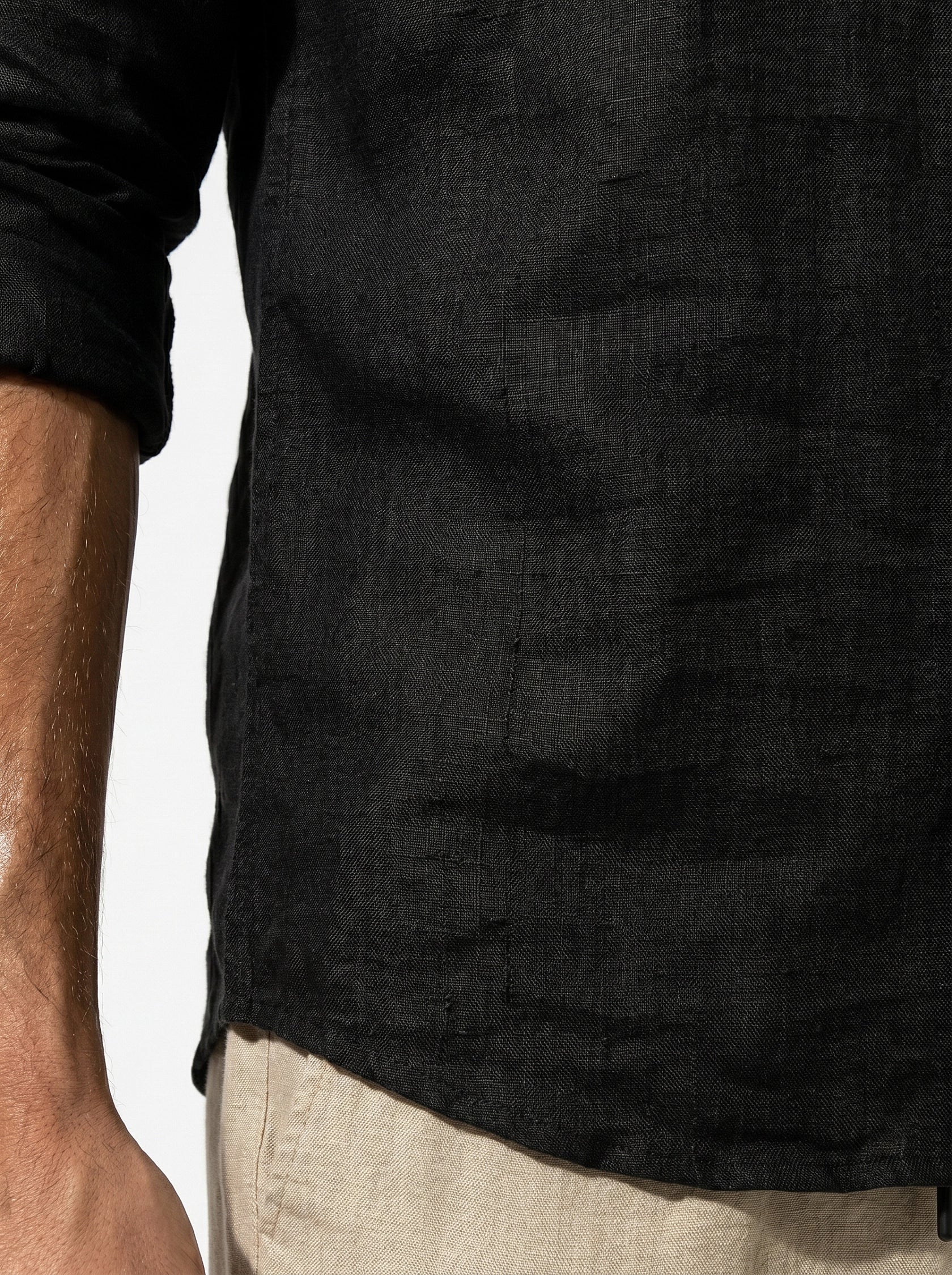 Caurelle | Men’s Linen Style Shirt Lightweight Summer Comfort