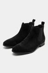 Men’s Winter Easy Wear Suede Chelsea Boots Low Heel