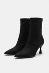 Women's Winter Easy Wear Pointed Toe Stiletto Suede Ankle Boots