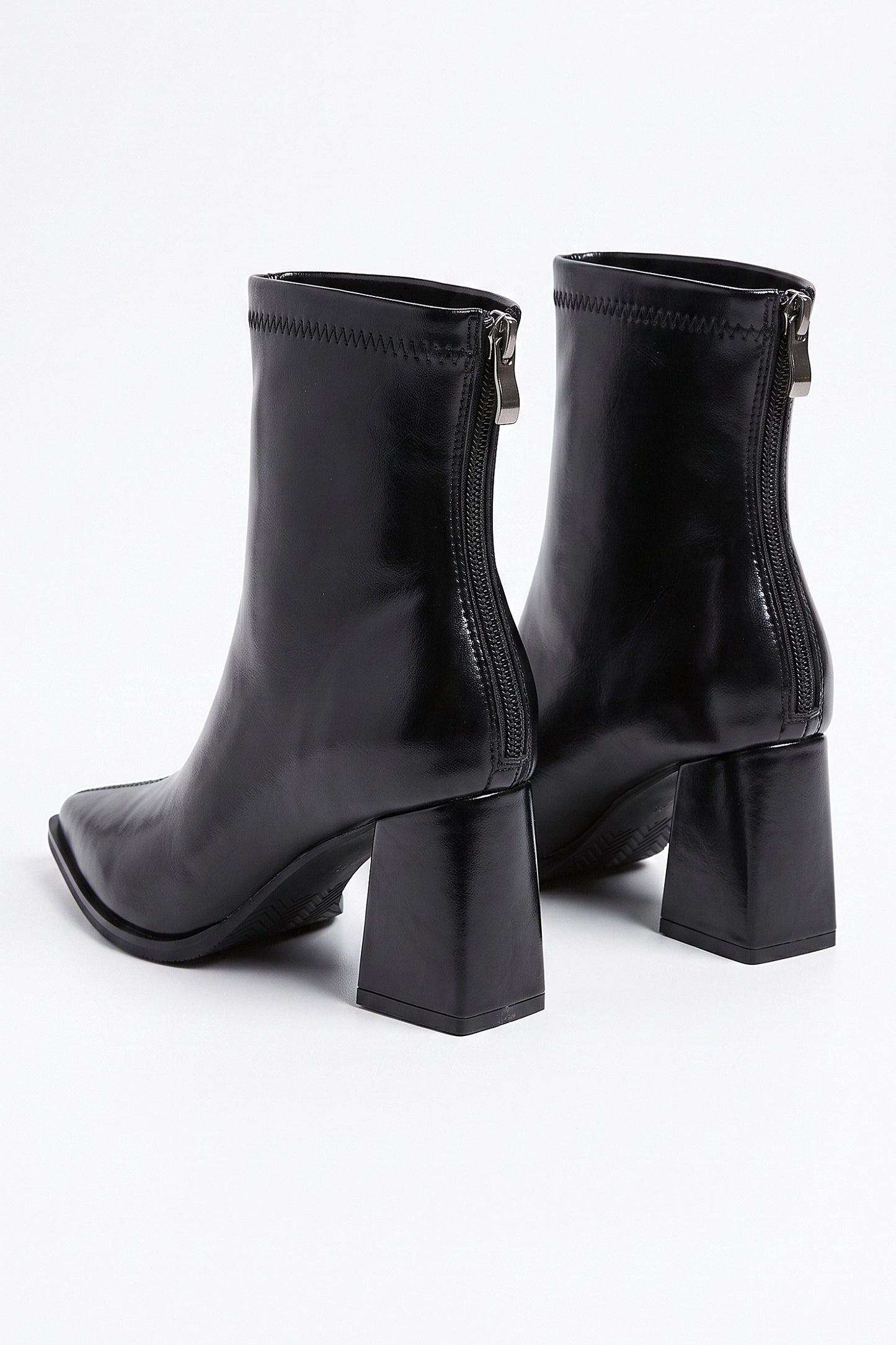 Women's Pointed Ankle Boots with Block Heel