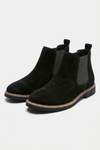 Men's Comfortable Suede Chelsea Ankle Boots with Low Heel