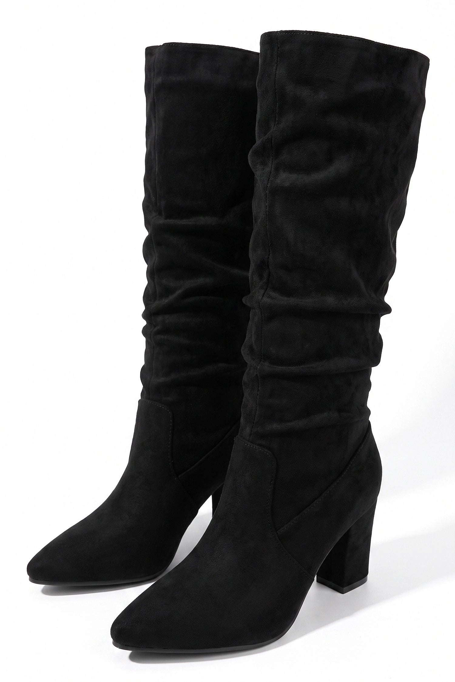 Women's Winter Stylish Suede Slouch Knee High Boots
