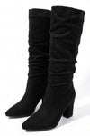 Women's Winter Stylish Suede Slouch Knee High Boots