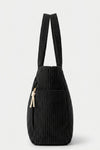Women's Spacious Corduroy Tote Shoulder Bag