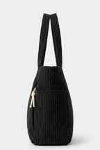 Women's Spacious Corduroy Tote Shoulder Bag