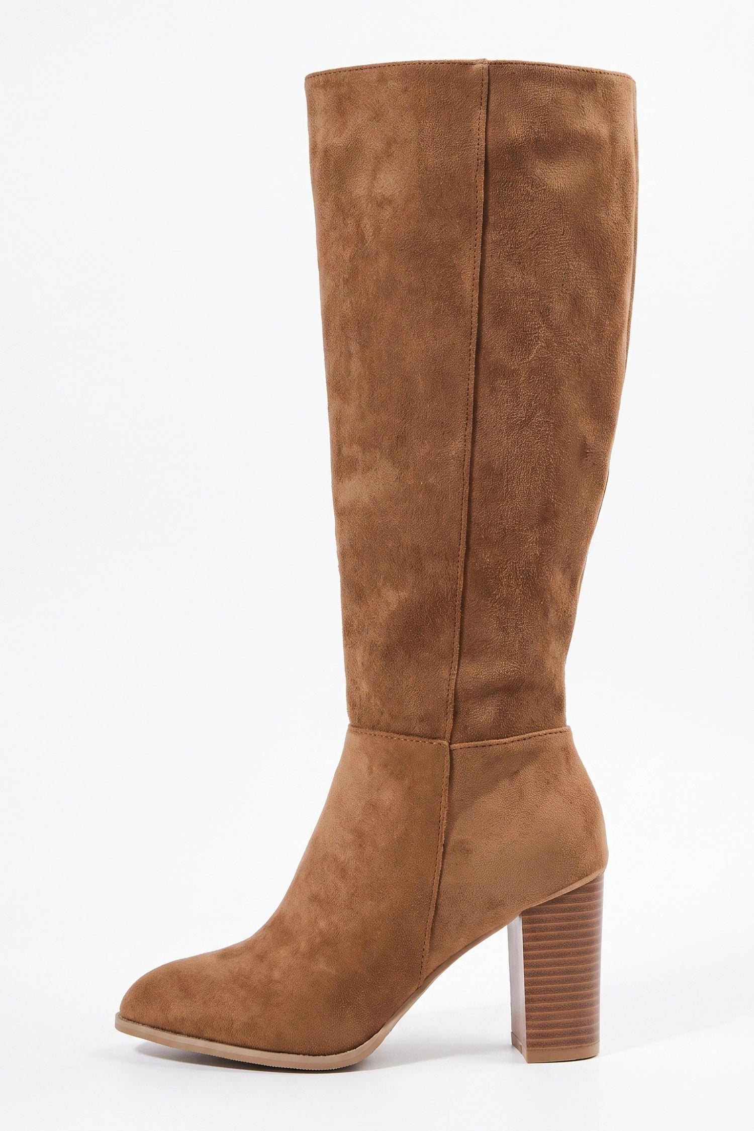 Women's Winter Comfortable Suede Knee High Boots with Side Zip