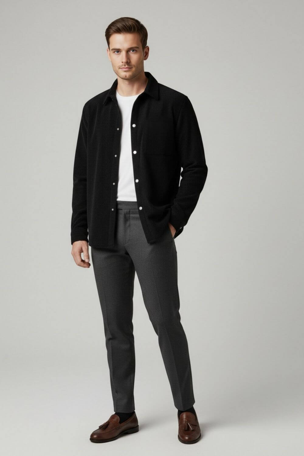 Caurelle | Men’s Overshirt Jacket – Effortless Warmth with Modern Edge