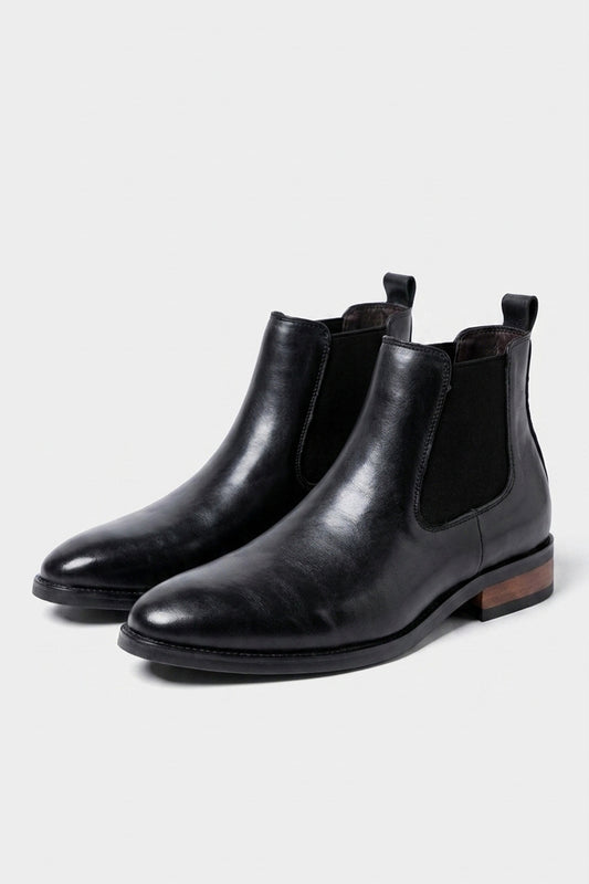 Men’s Winter Easy Wear Chelsea Boots with Polished Finish