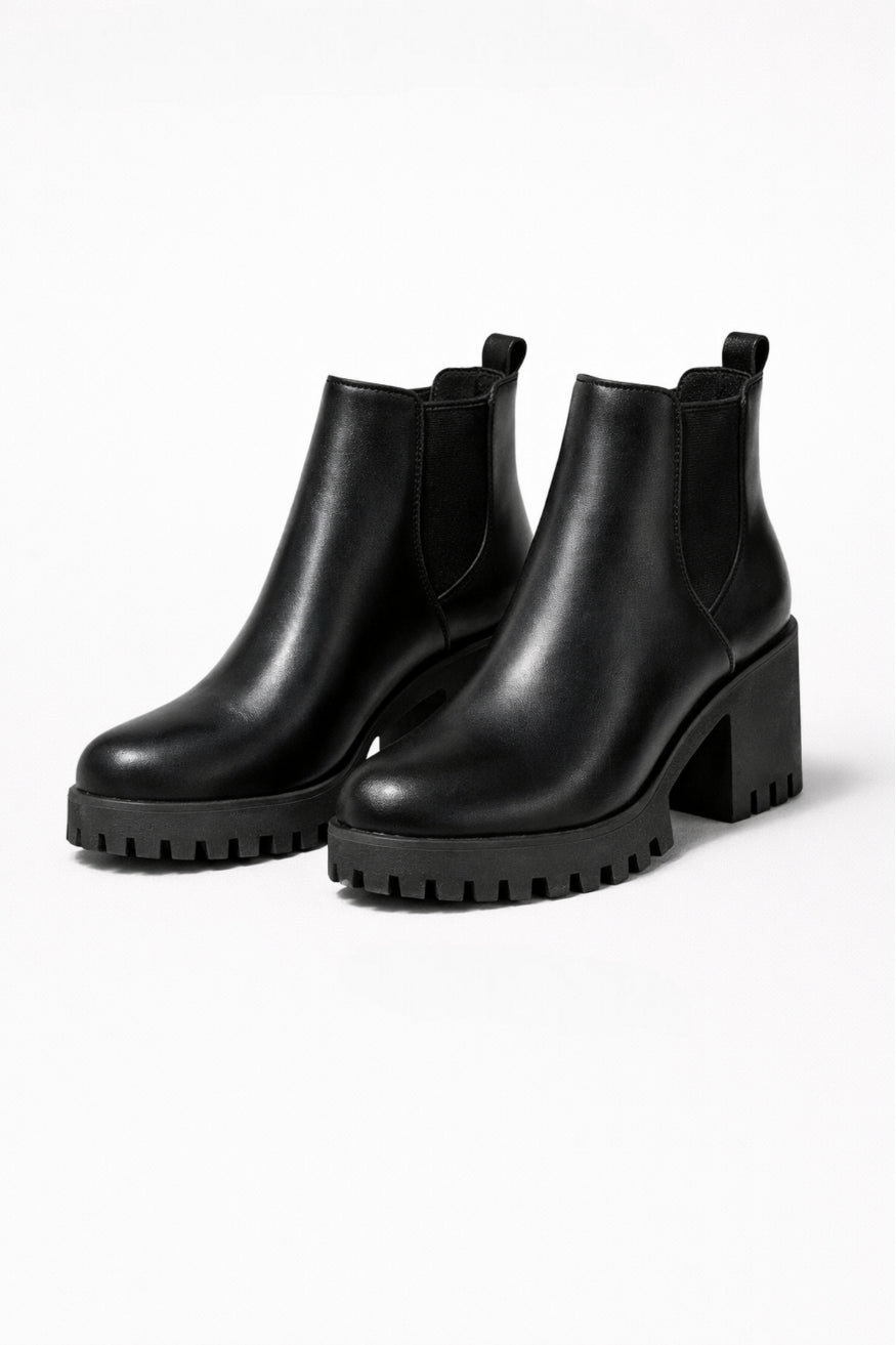 Caurelle | Women’s Ankle Boots – Thick-Soled Chunky Heel