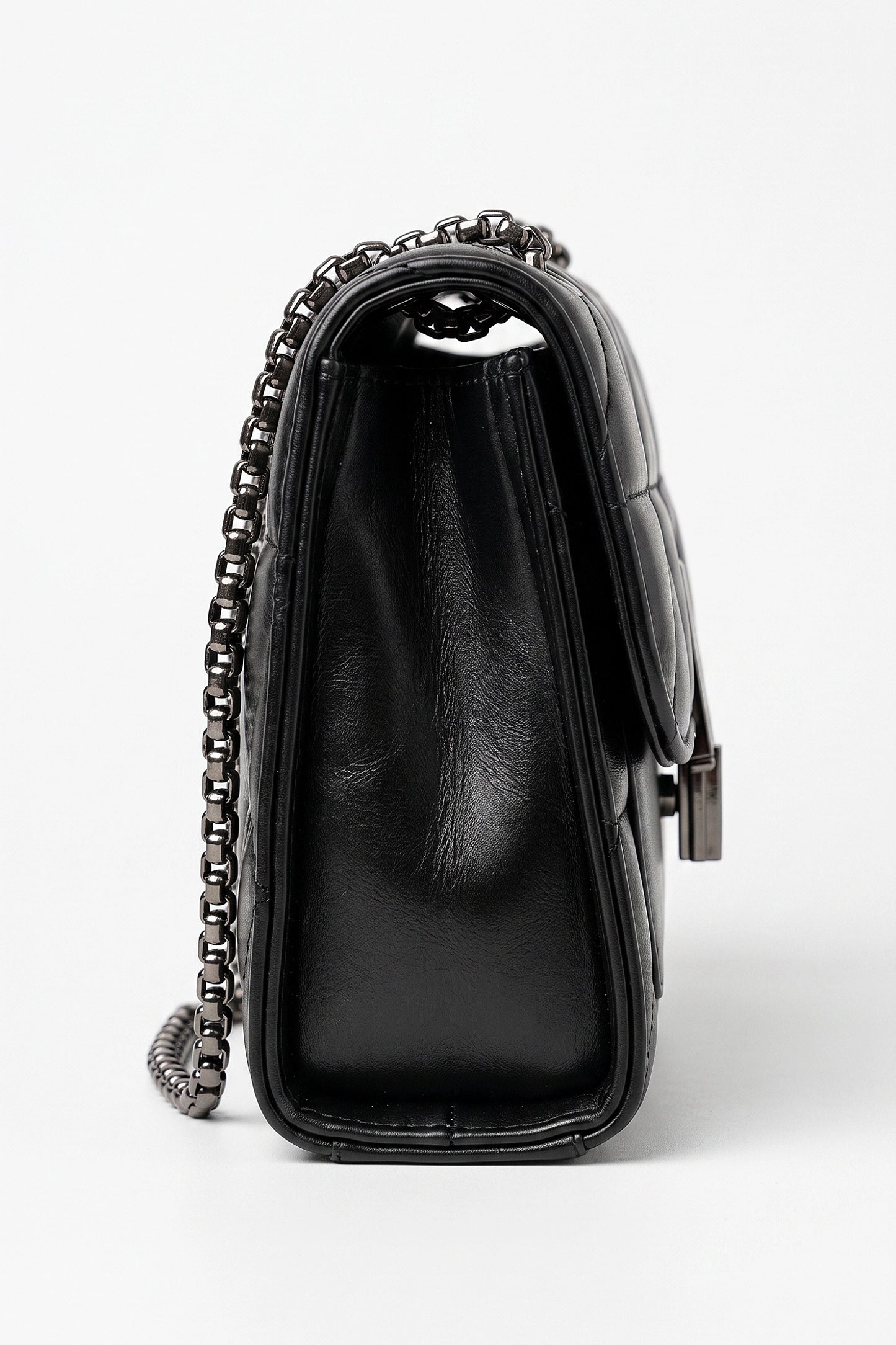 Women's Lightweight Quilted Chain Crossbody Shoulder Bag