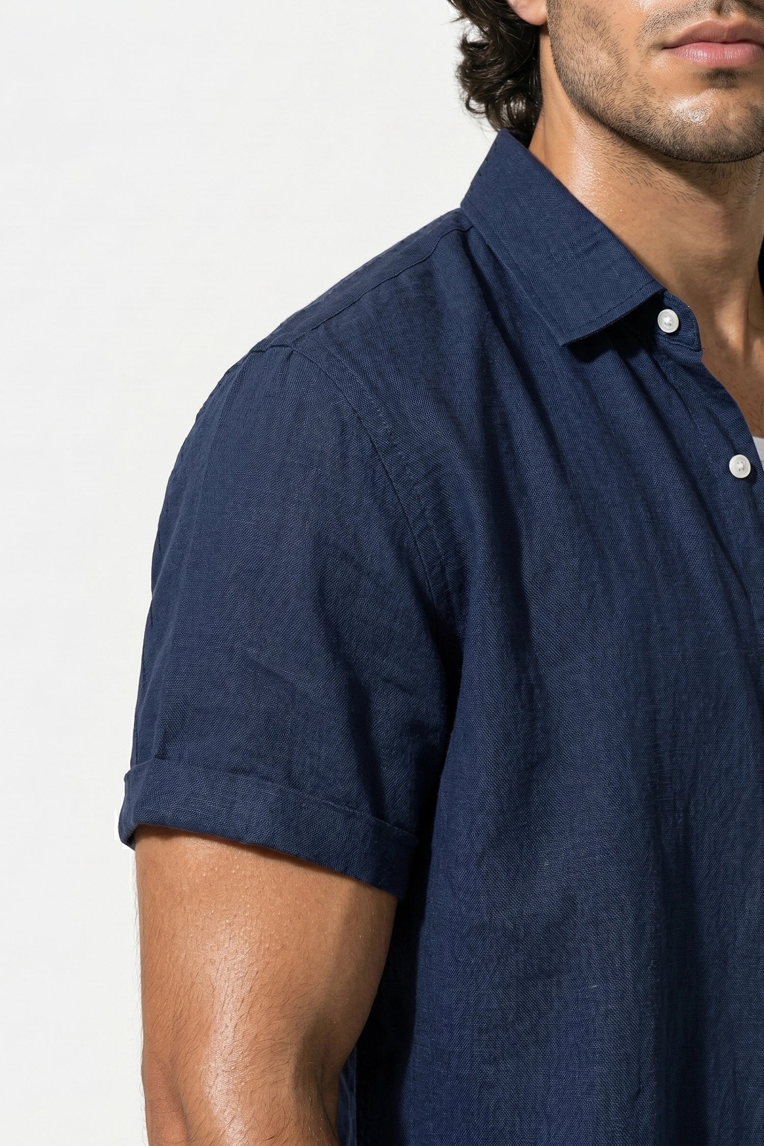 Caurelle | Men’s Shirt and Trousers Set Linen Look Comfort Summer Outfit