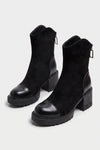 Women’s Winter Chunky Block Heel Suede Ankle Boots