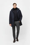 Caurelle | Men’s Long Parka Winter Jacket – Detachable Hood & Windproof