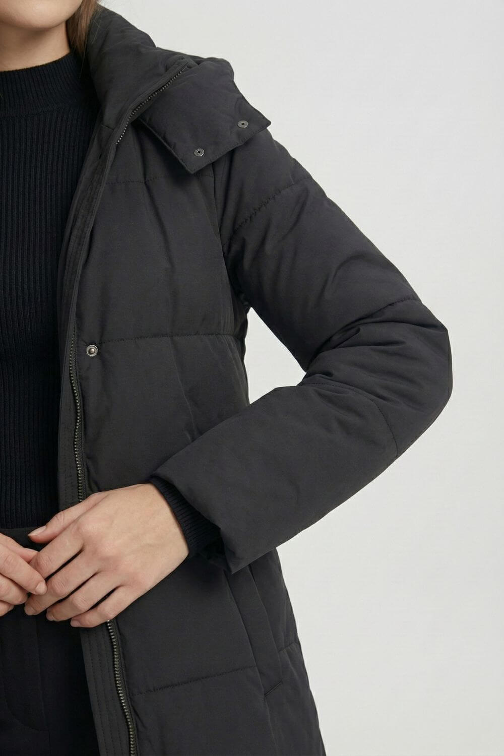Caurelle | Women’s Long Puffer Coat - Hooded Winter Outerwear