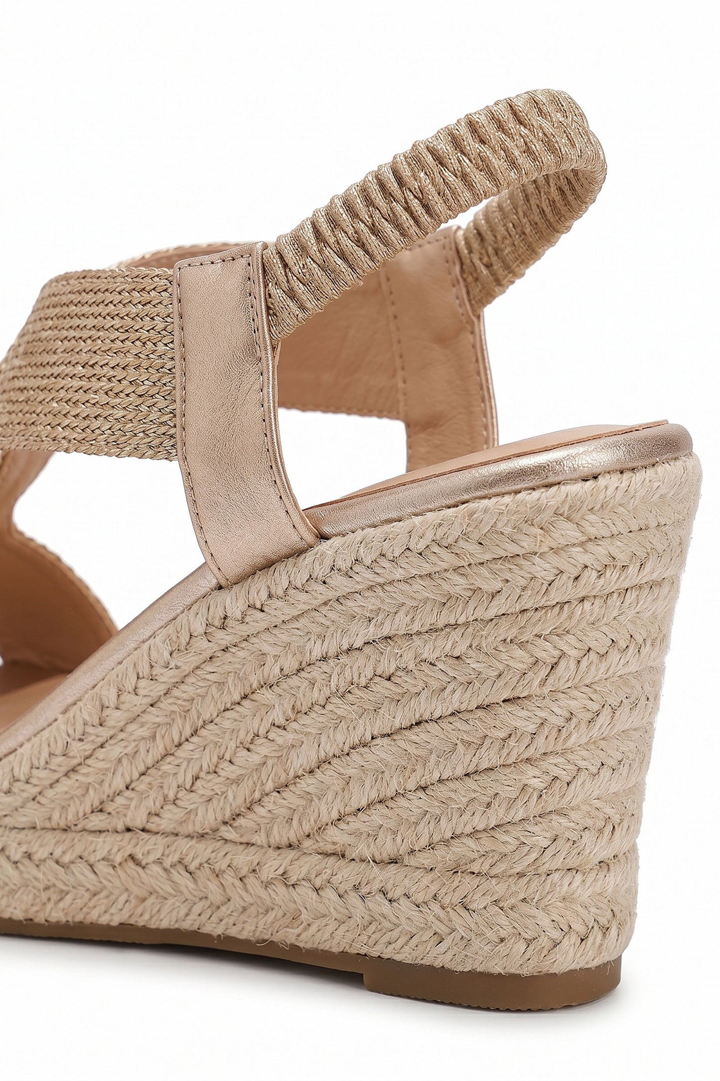 Women's Espadrille Wedge Sandals with Cross Straps