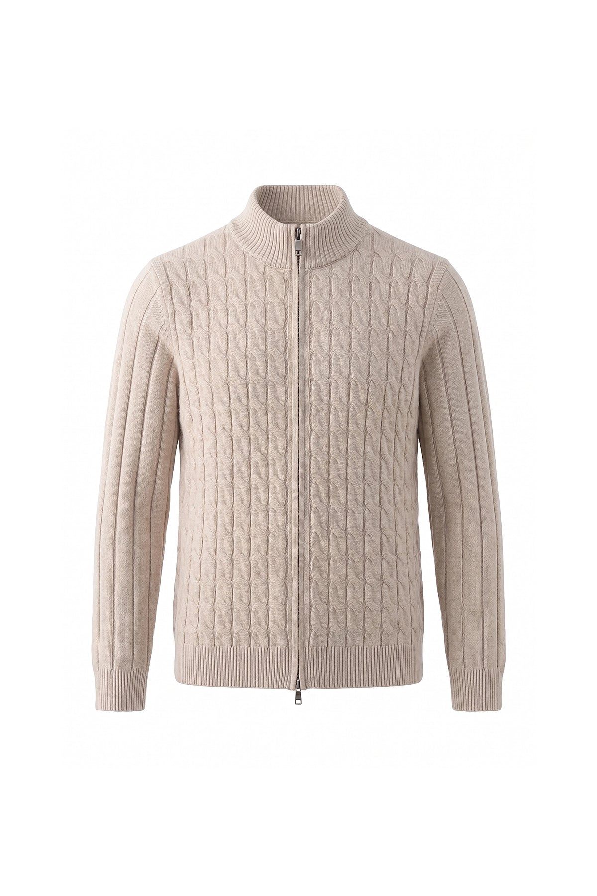 Men’s Winter Warm Cable Knit Cardigan Full Zip