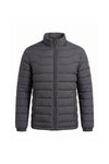 Men’s Winter Warm Stand Collar Puffer Jacket with Zip Pockets