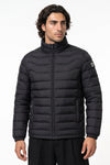 Men’s Winter Warm Stand Collar Puffer Jacket with Zip Pockets