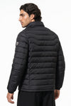 Men’s Winter Warm Stand Collar Puffer Jacket with Zip Pockets