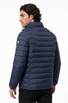 Men’s Winter Warm Stand Collar Puffer Jacket with Zip Pockets