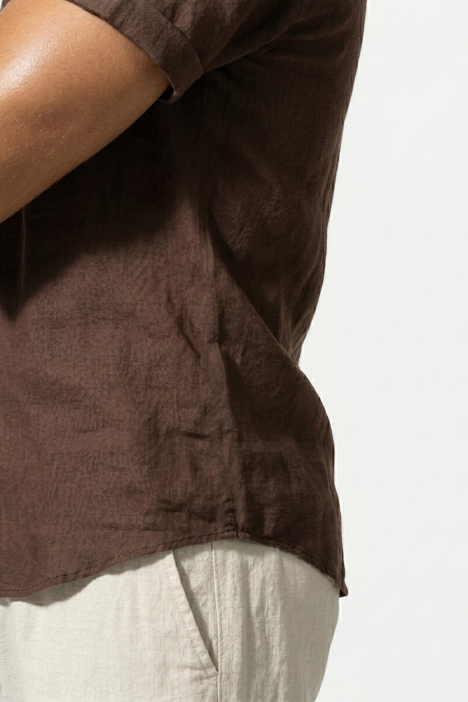 Caurelle | Men’s Shirt and Trousers Set Linen Look Comfort Summer Outfit