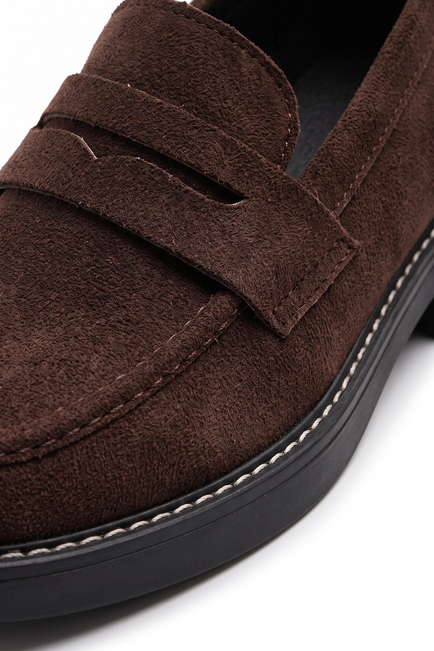 Women's Brown Slip-On Penny Loafers
