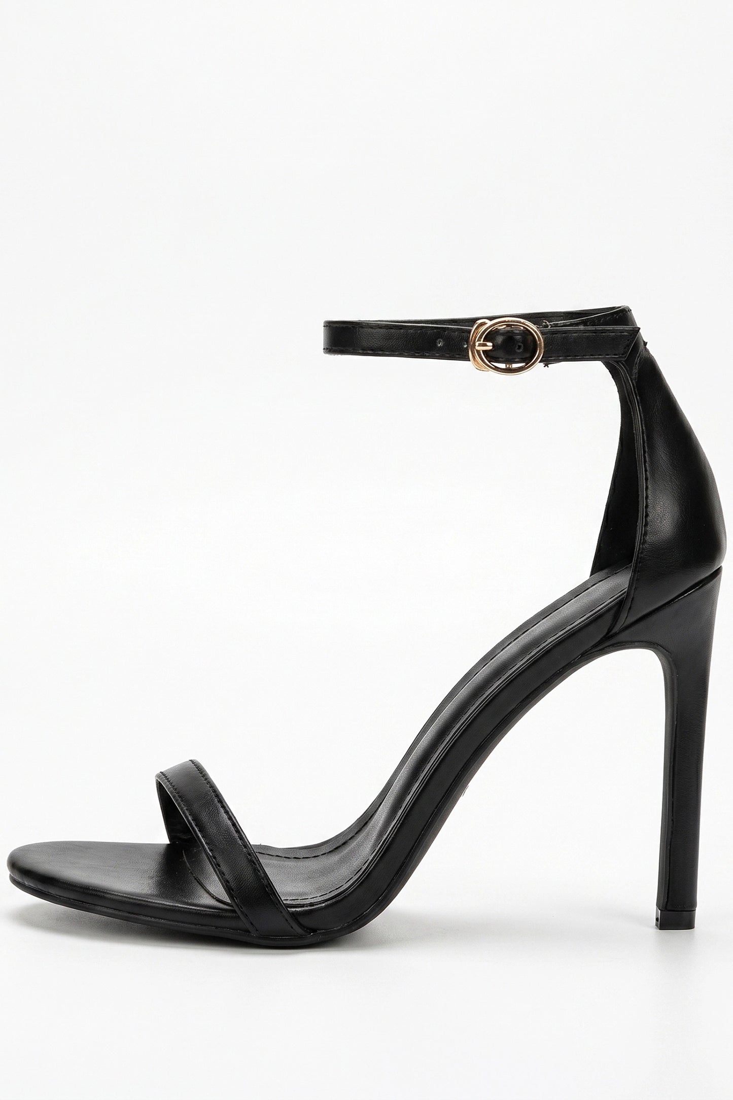 Caurelle | Women’s Open Toe Black High Heels Cut-Out Evening Elegance