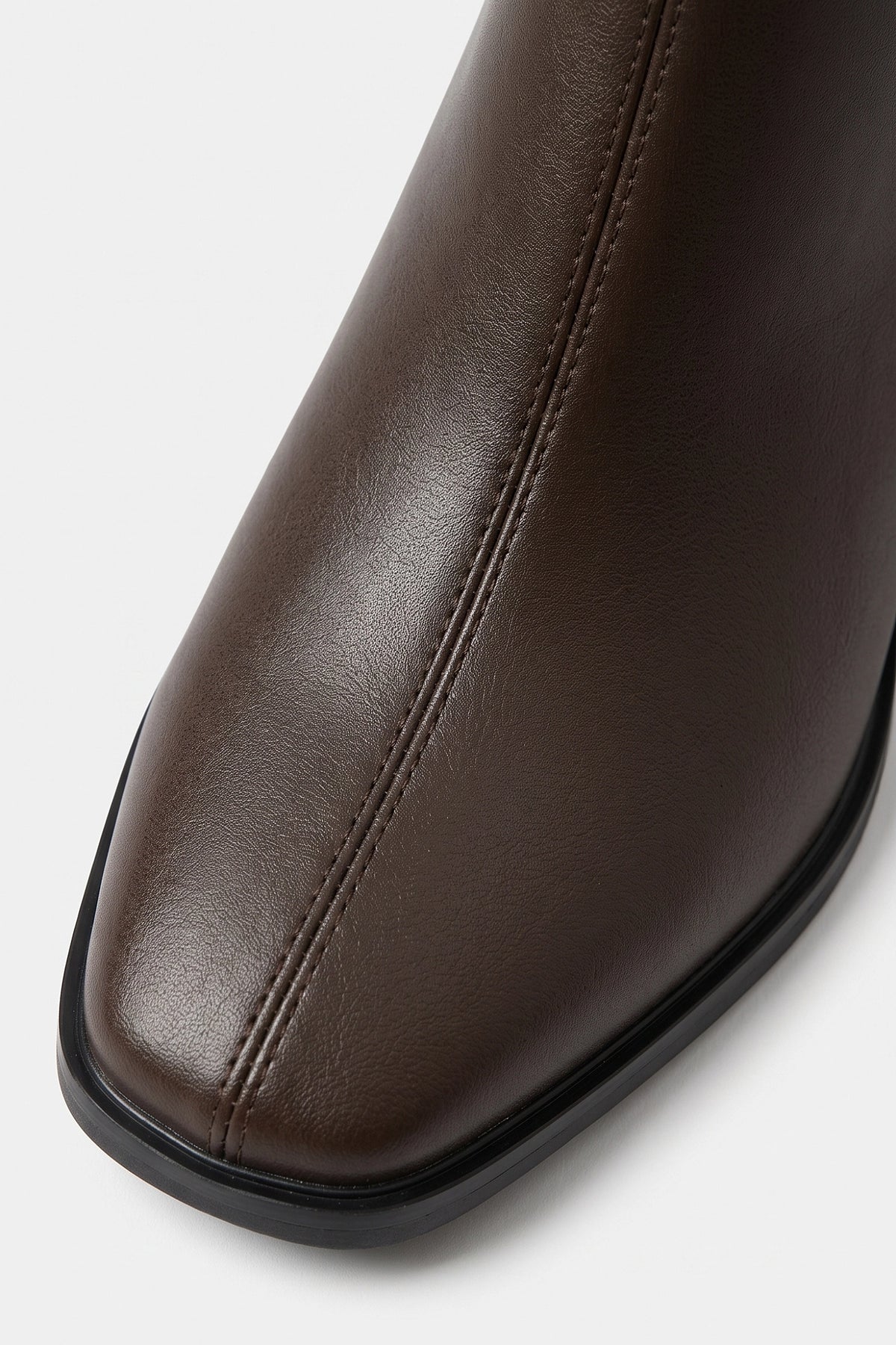 Women's Winter Square Toe Leather Ankle Boots