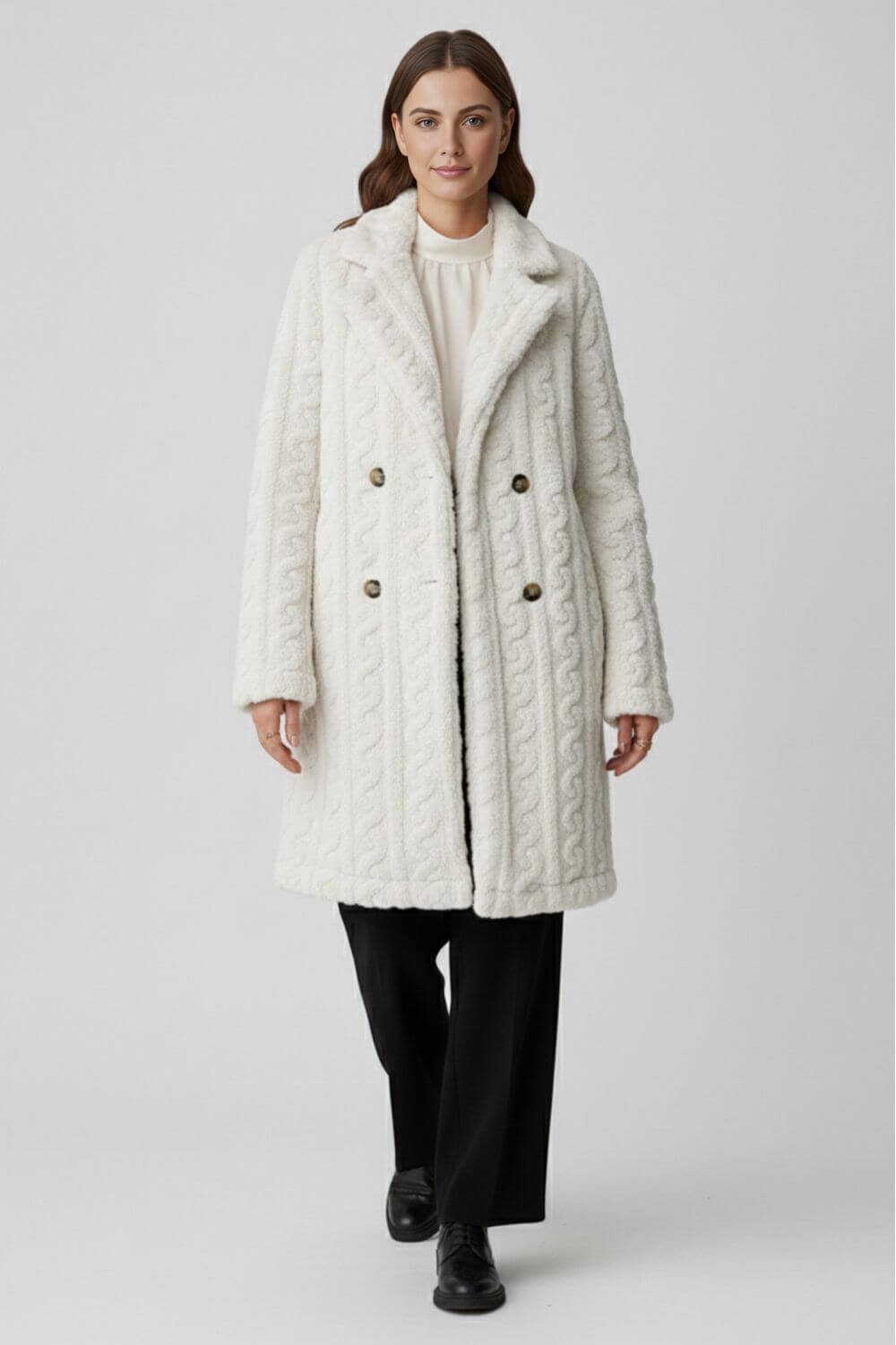 Caurelle | Women’s Textured Long Coat
