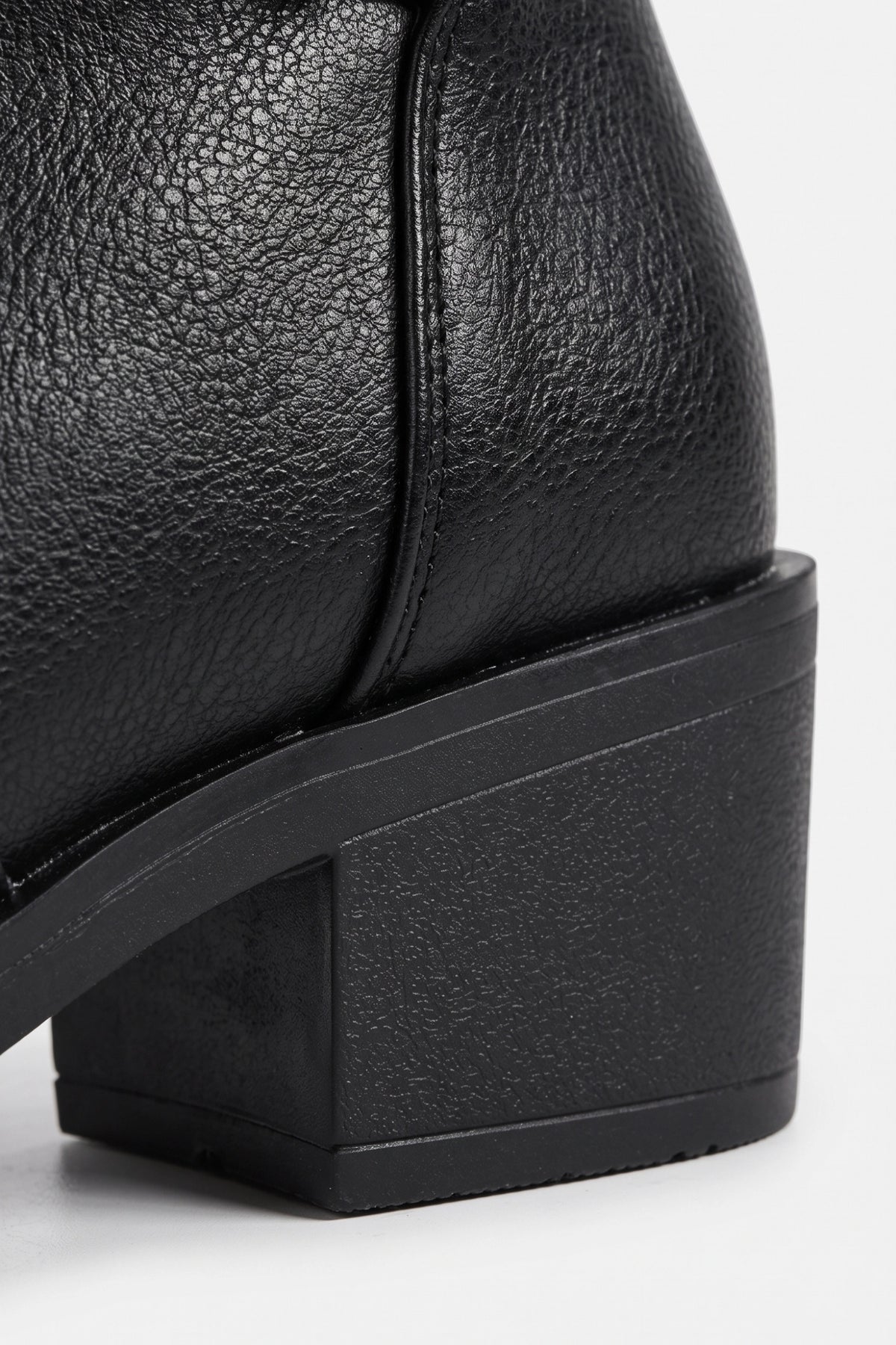 Women’s Winter Easy Wear Leather Knee High Boots with Buckle Detail