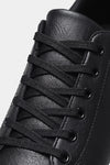 Men's Comfortable Leather Trainers with Low Top and Lace Up