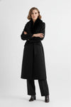 Caurelle | Women’s Long Coat with Faux Fur Collar
